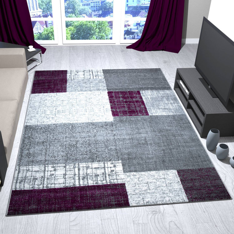 17 Stories Purple/Grey Rug & Reviews Wayfair.co.uk